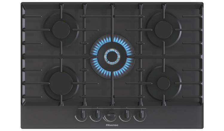 Hisense GG773B Glass Gas Hob - Black