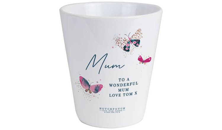 Personalised Message Butterfly Plant Pot