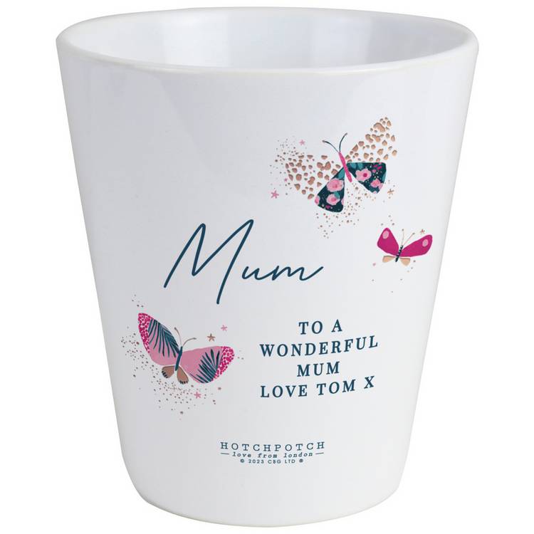 Personalised Message Butterfly Plant Pot 0