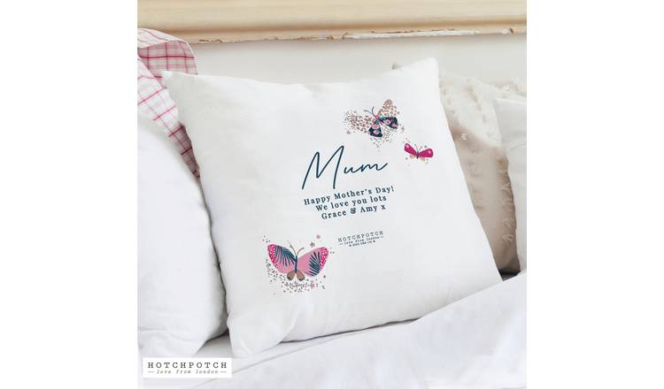 Buy Personalised Message Butterfly Cushion Cushions Argos