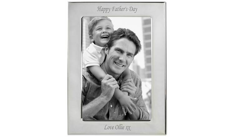 Personalised Message Silver Plated Photo Frame
