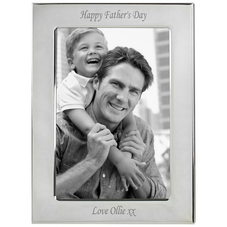 Personalised Message Silver Plated Photo Frame 0