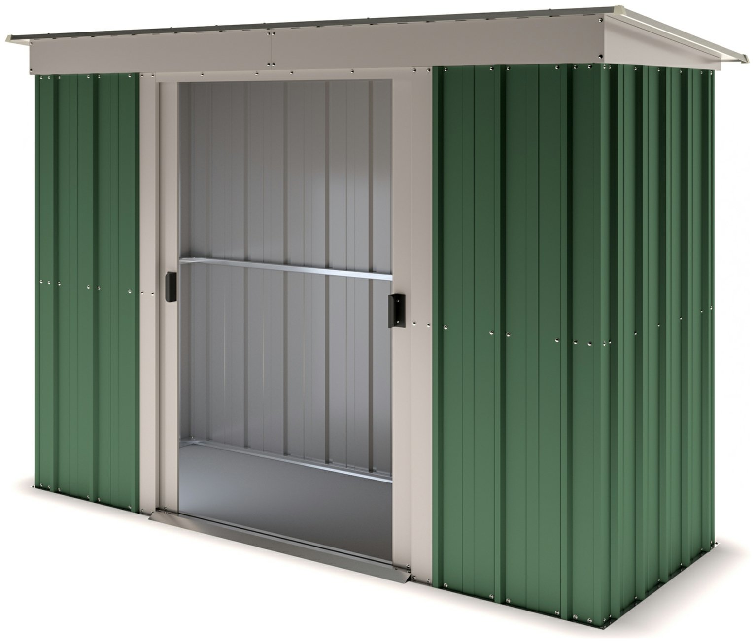 YardMaster Hercules Metal Pent Garden Shed - 10 x 4ft