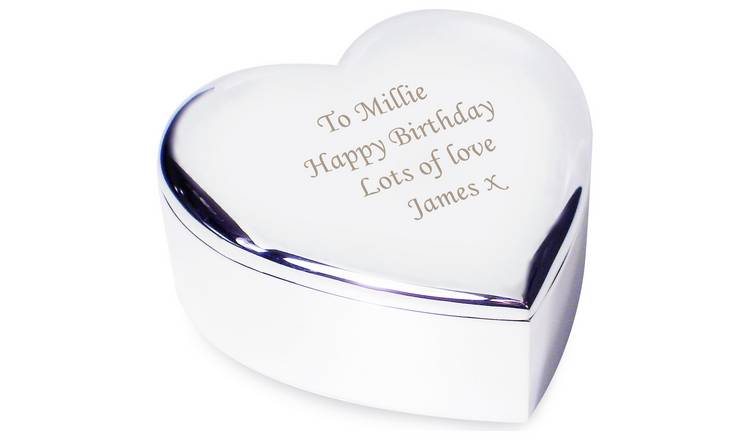 Personalised Message Heart Trinket