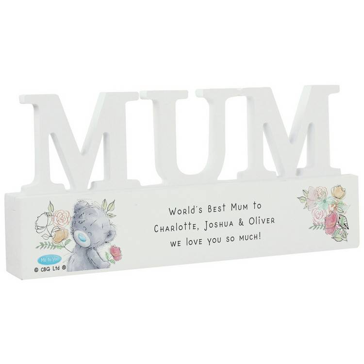 Personalised Message Me To You Wooden MUM Ornament - White 0