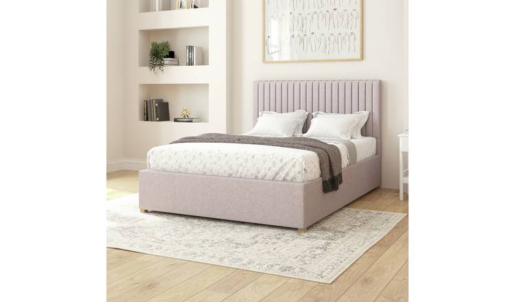 Aspire Double Linen Adjustable Bed with Mattress - Grey