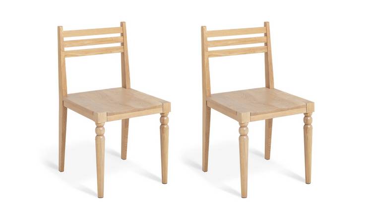 Argos best sale oak chairs