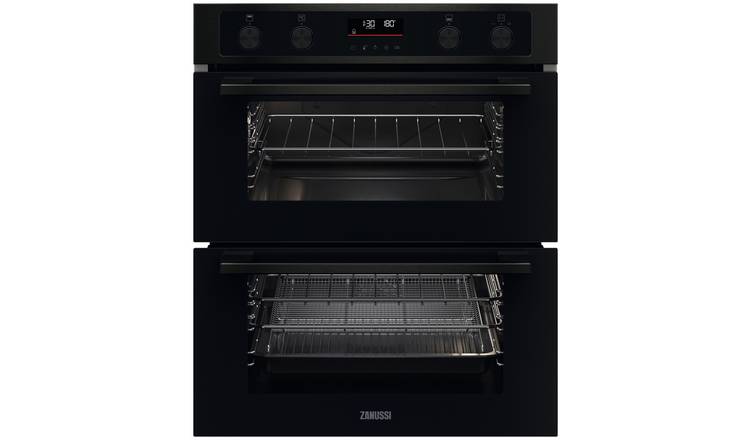 Zanussi ZPCNA7KN Built Under Double Electric Oven - Black