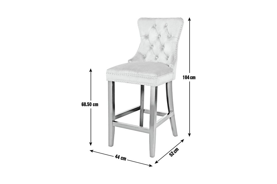Measurements of Argos Home Princess Stud Bar Stool. 