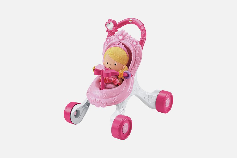 Fisher-Price Princess Musical Stroller and Doll Playset.