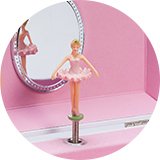 Musical jewellery boxes.