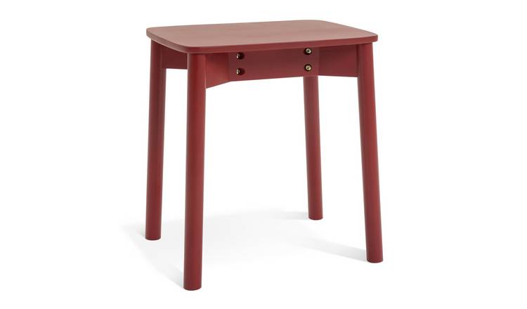 Buy Habitat Nina Solid Birch Stool Red Bar stools Argos