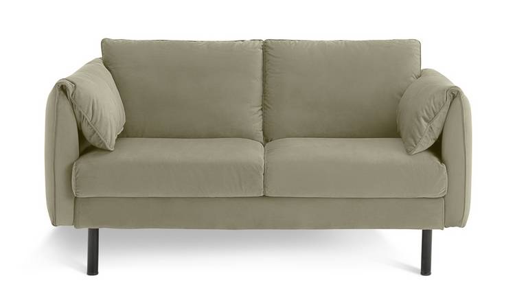 Habitat Bexley Fabric 2 Seater Sofa in a Box - Olive