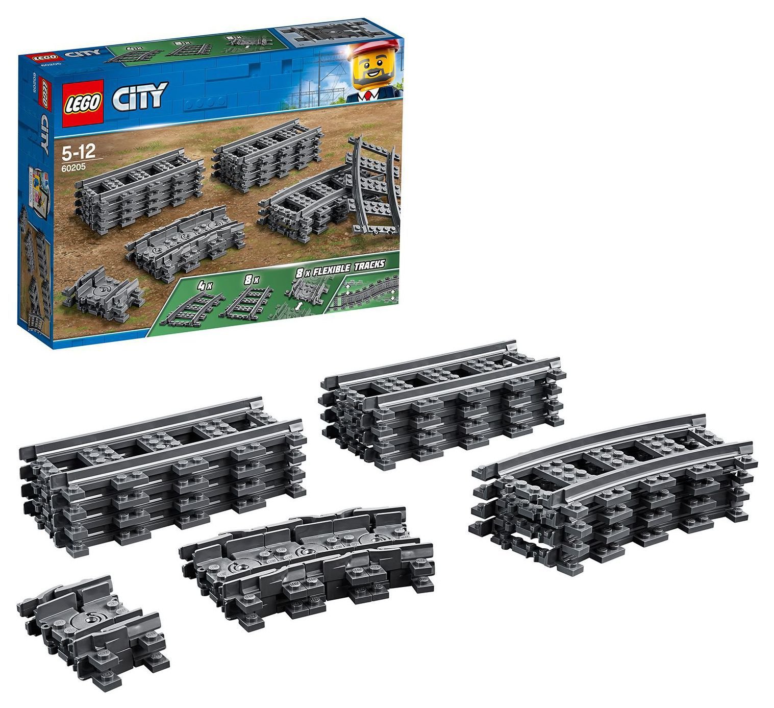 LEGO City Tracks 20 Pieces Set 60205