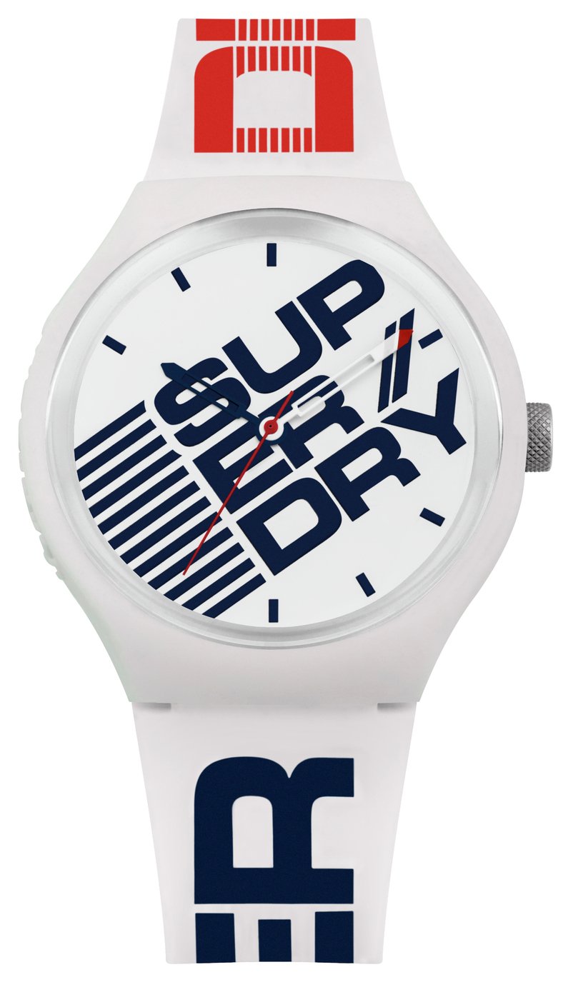 Superdry Men's White Silicone Strap Watch Review