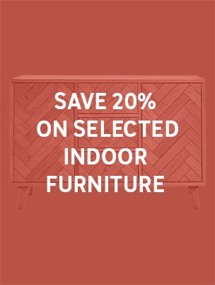 Save 20% on selected indoor furniture using code RESET20. Shop now.