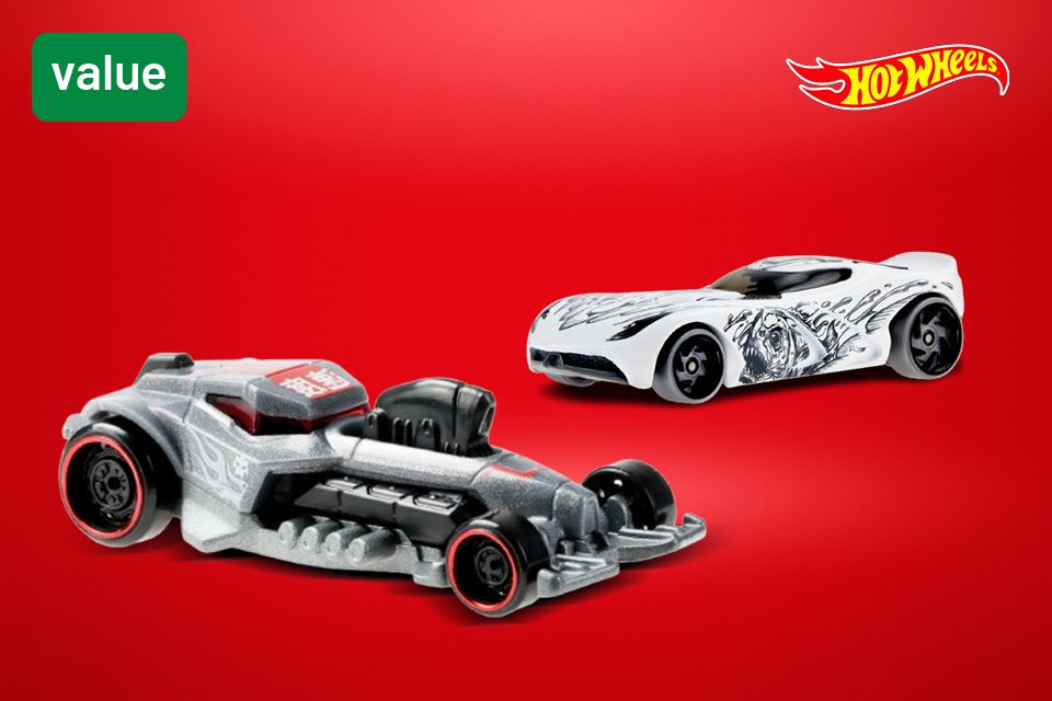 3 for 2 on Hot Wheels diecast cars. Mix and match!