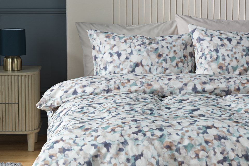 Argos Home blurred animal print double bedding.