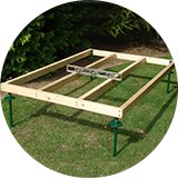 Homewood Adjustable Wooden Shed Base - 4 x 6ft.
