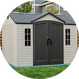 Lifetime 10X 8 FT Outdoor Storage Shed.