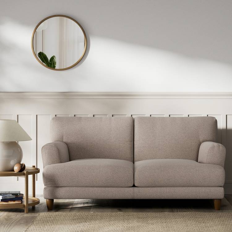 Habitat Askem Fabric 2 Seater Sofa - Mocha - Dark Leg 0