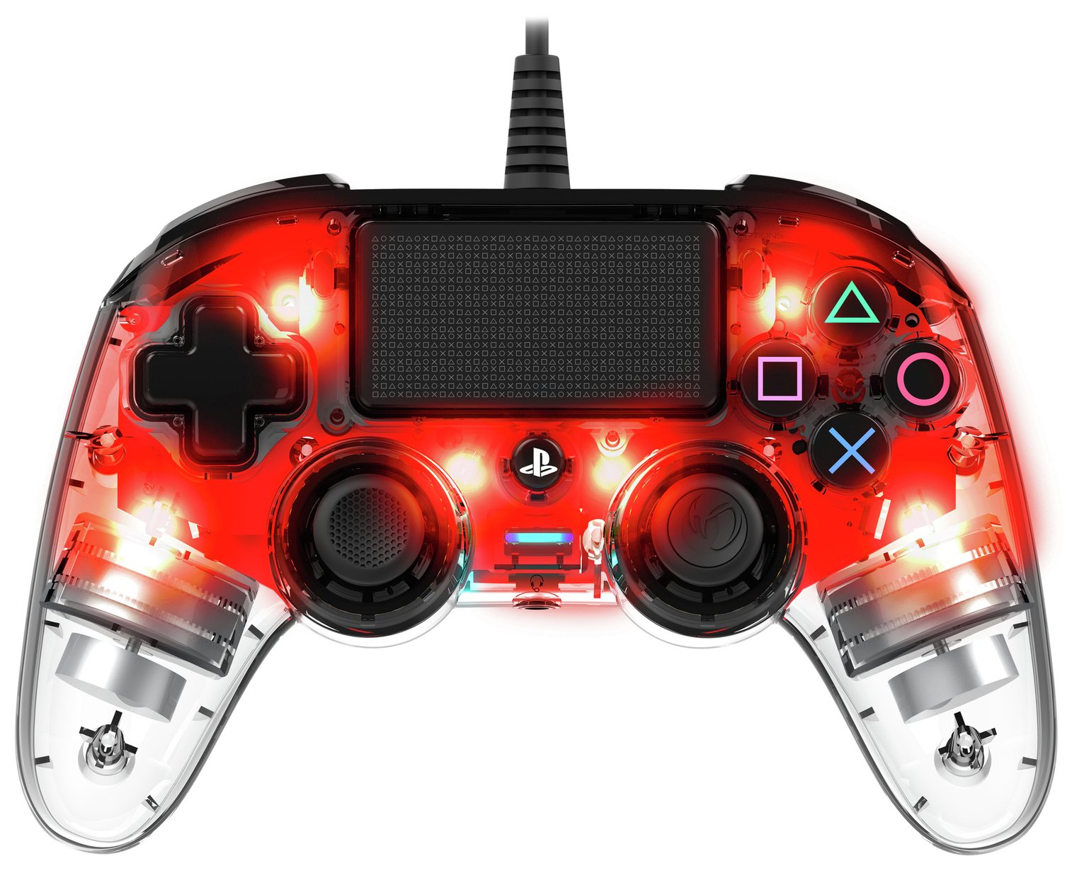 ps4 controller red crystal