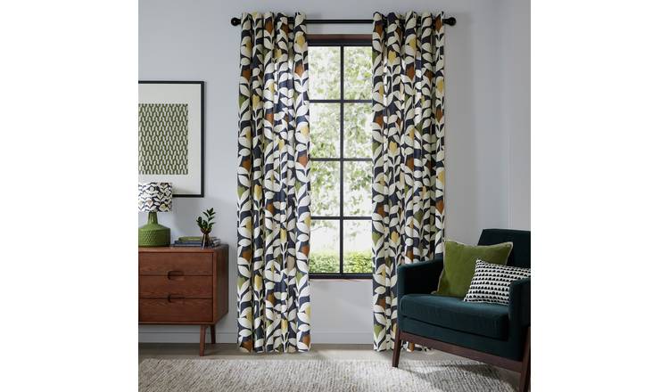 Habitat x Scion Padukka Lined Eyelet Curtains - Multi