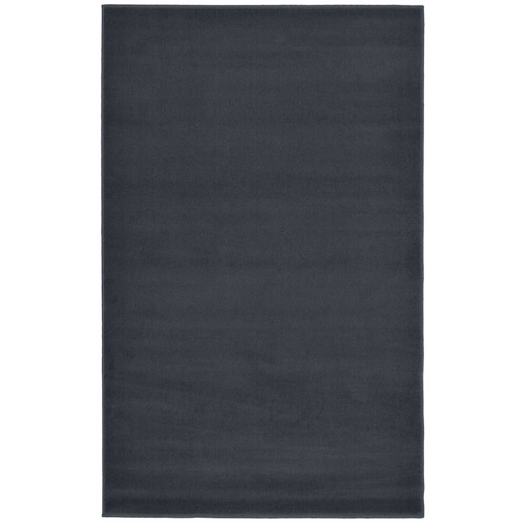 Homemaker Adorn Plain Charcoal Short Pile Rug - 150x80cm 0