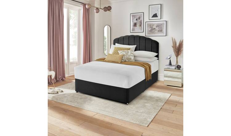 Silentnight Small Double Divan Bed Base - Charcoal