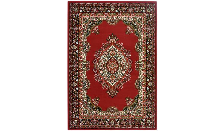 Buy Homemaker Traditional Medallion Rug 160x230cm Red Rugs Argos