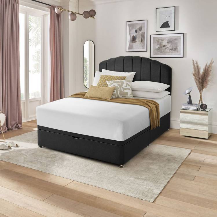 Silentnight Double Half Ottoman Bed Base - Charcoal 0