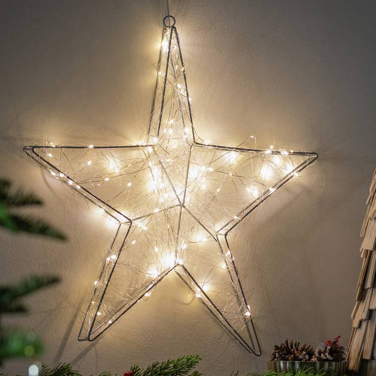 Buy Habitat Warm White Star Shaped Christmas Light Christmas lights Habitat