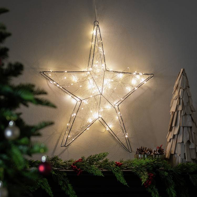 Habitat Warm White Star Shaped Christmas Light 0