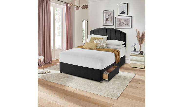 Silentnight Kingsize 2 Drawer Divan Bed Base - Charcoal