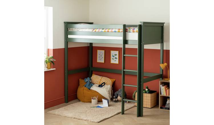 Habitat Brooklyn High Sleeper Bed Frame - Green