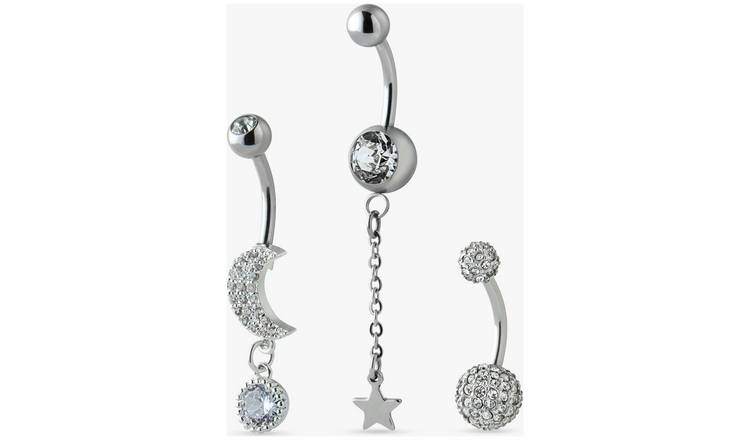 Revere Surgical Steel Belly Bars - Set of 3