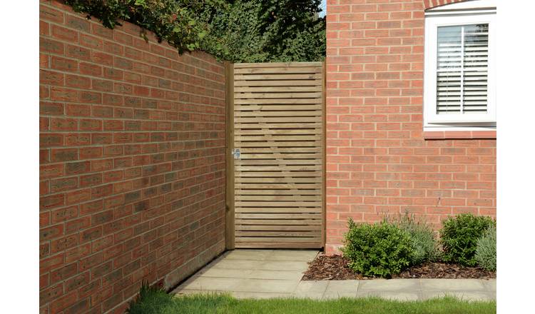 Forest Double Slatted Gate - 6ft