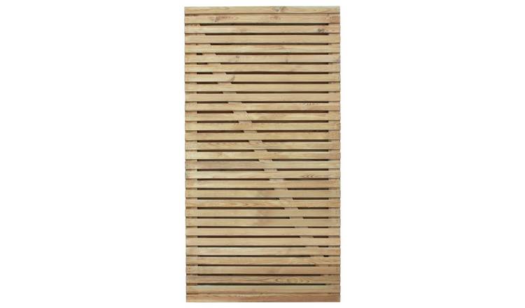 Forest Double Slatted Gate - 6ft