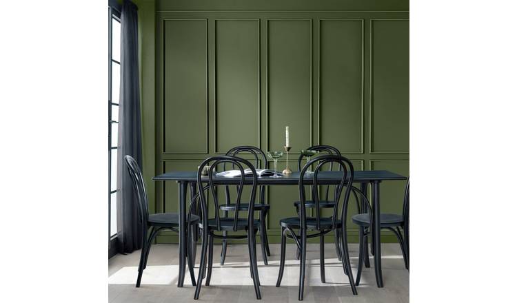 Habitat Larsa 6 - 8 Seater Dining Table - Black