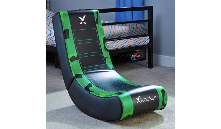 Green rocker gaming online chair