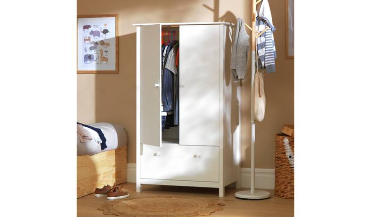 Argos Home Kids Scandinavia Short 2 Door Wardrobe - White