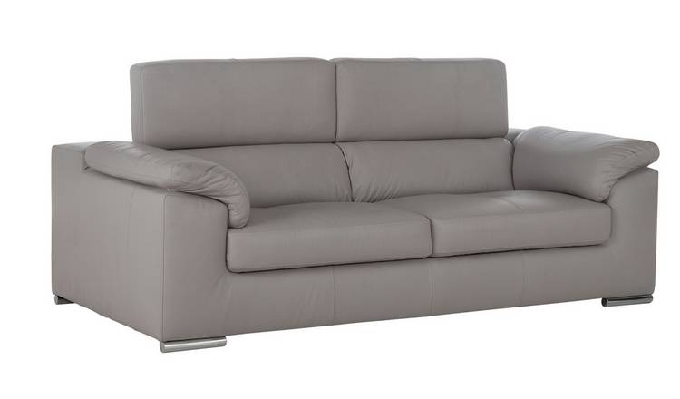 Argos store leather sofa