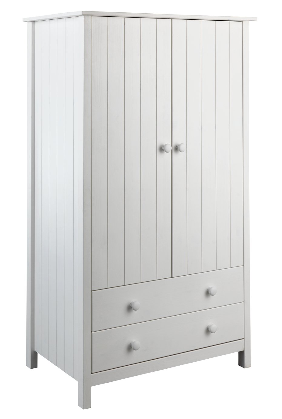 Argos Home Scandinavia White 2 Door 2 Drawer Wardrobe