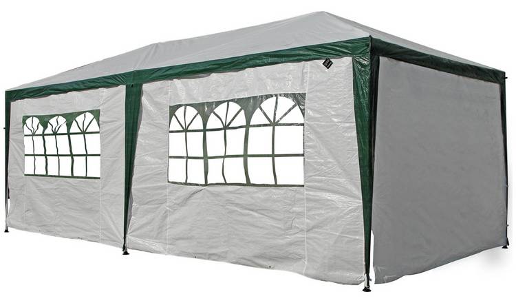 Argos Home 3m x 6m Weather Resistant Gazebo with Side Panels