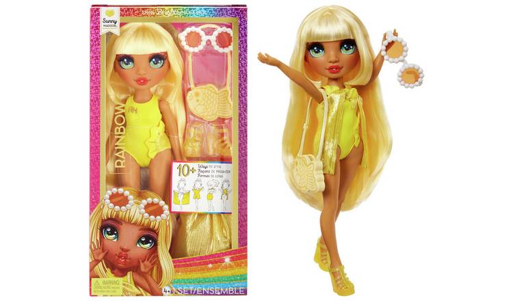 Rainbow High Swim & Style Doll - Sunny (Yellow) - 27cm