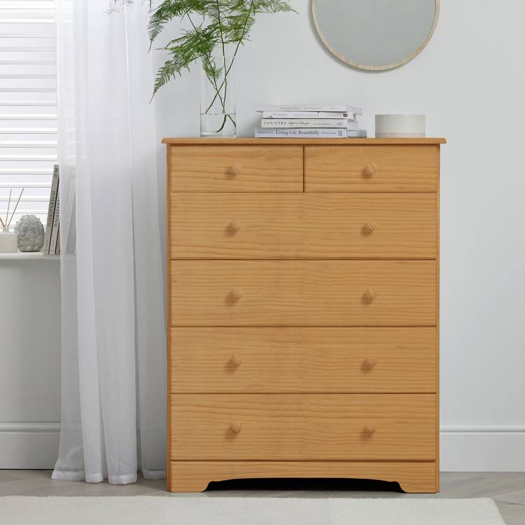 Argos Home Nordic 6 Drawer Chest - Pine 0