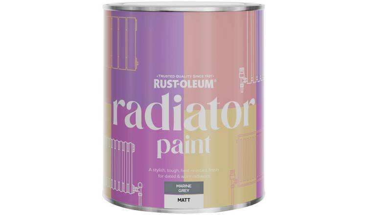 Rust-Oleum Radiator Matt Paint 750ml - Marine Grey