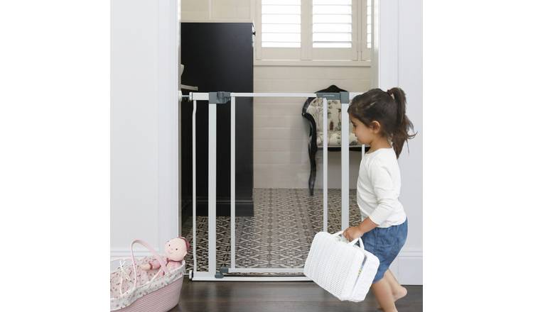 Dreambaby Clear Panel Low-Step Gate Fits 76-81cm White