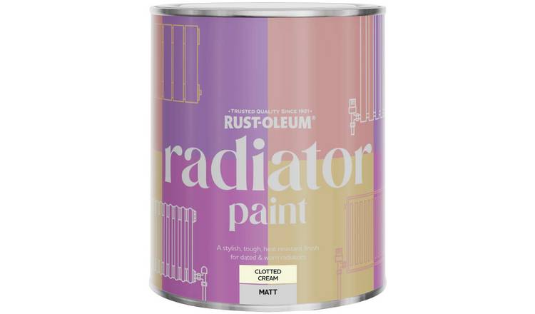 Rust-Oleum Radiator Matt Paint 750ml - Clotted Cream