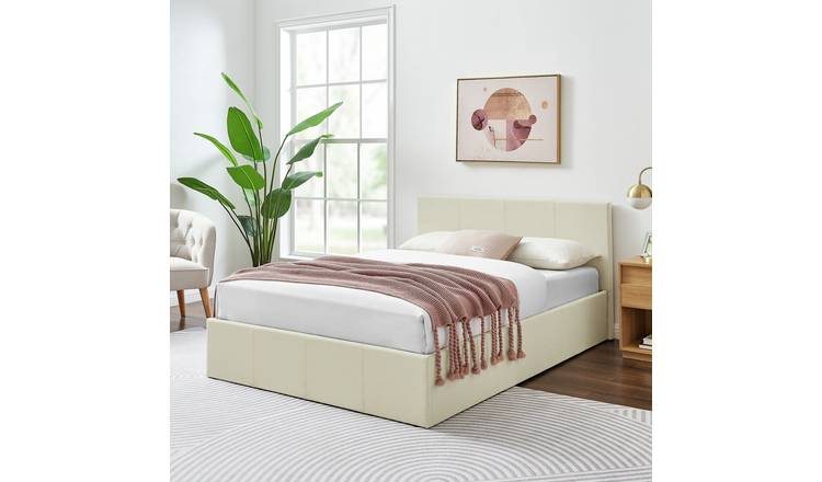 Argos Home Heathdon Double End Lift Ottoman Bed - Natural